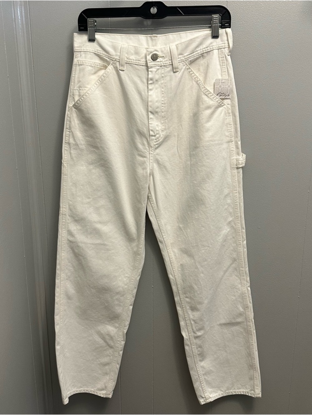 Denimist White Women’s Boyfriend Jeans - Classic Relaxed Fit by Free People